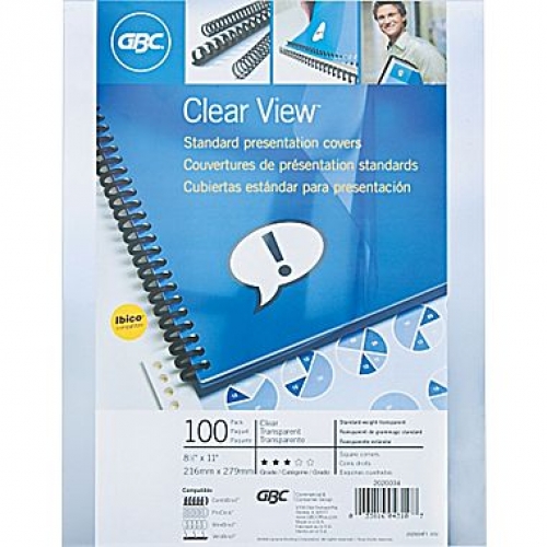 GBC Clear Standard Binding Presentation Covers Allsold.ca Buy